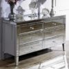 Marnie Mirrored Chest Of Drawers Wide With 6 Drawers
