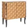 Brice Mirrored Glass Sideboard With 2 Doors 2 Drawers In Copper