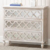 Halifax Mirrored Chest Of 3 Drawers In Natural